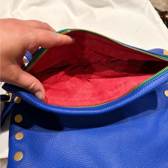 Hammitt Royal Blue Crossbody Bag with Gold Accents - Picture 2 of 5